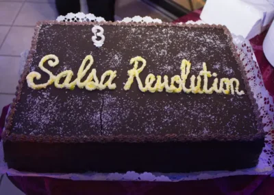 A Salsa Revolution 8. születésnapjára készített torta